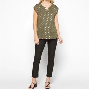 Tribal Maternity Pants - Plus Size, Cuffed, Straight-leg Trousers